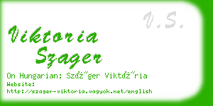 viktoria szager business card